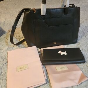 RADLEY LONDON Black Leather Shoulder Bag